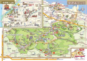 中津市観光イラストマップ